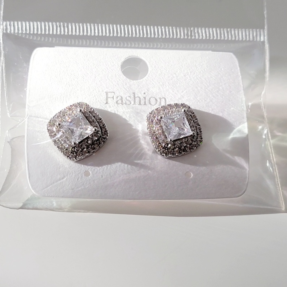 Elegant Silver Stud Earrings